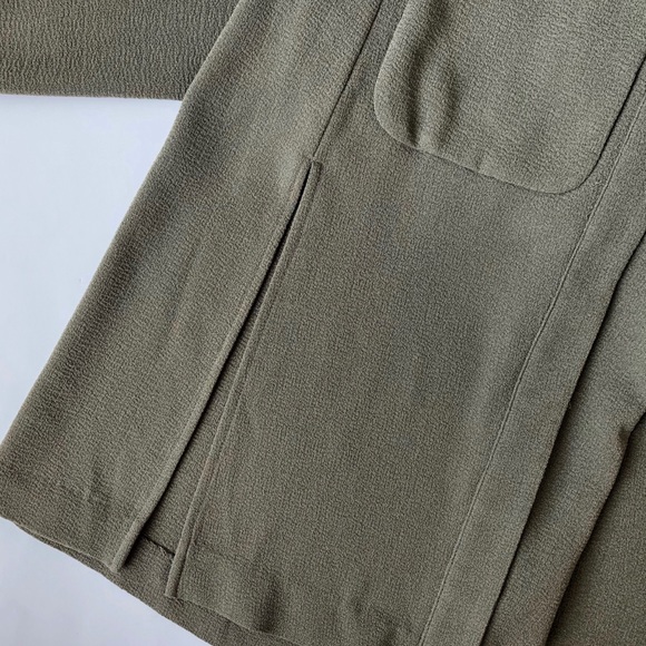 Olive Green Duster Coat - Picture 5 of 5